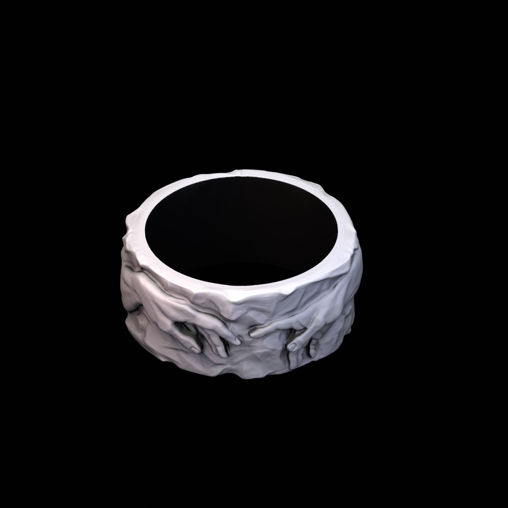 Ring The Creation Of Adam 3D print model_3