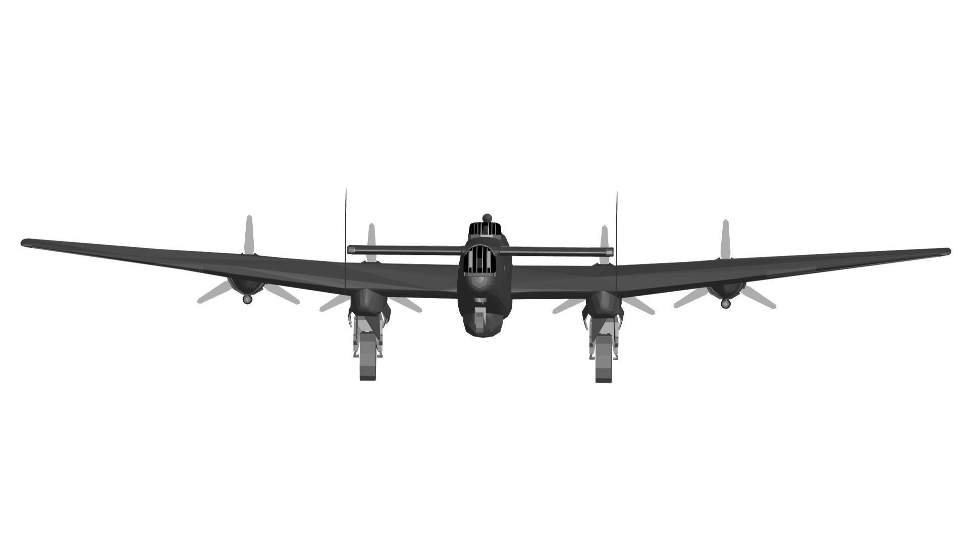 Handley Page Halifax 3D model_2
