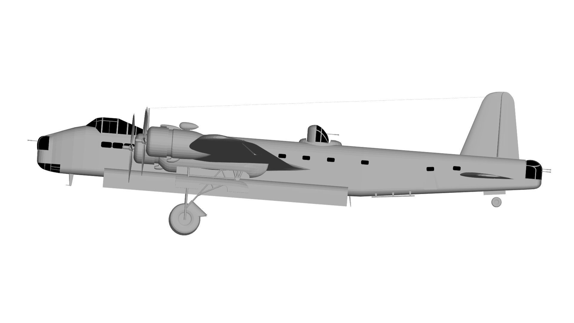 Short Stirling 3D model_2