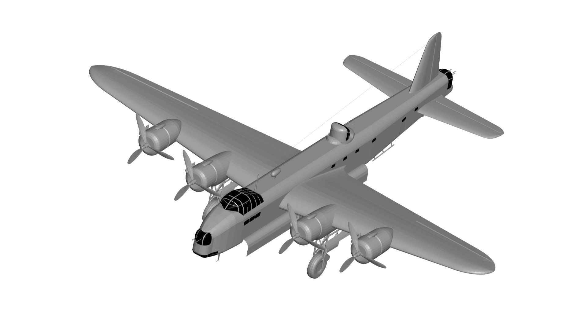 Short Stirling 3D model_1