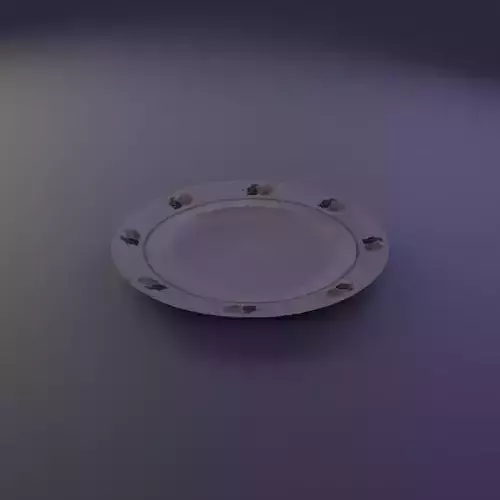 Low Poly Old Plate