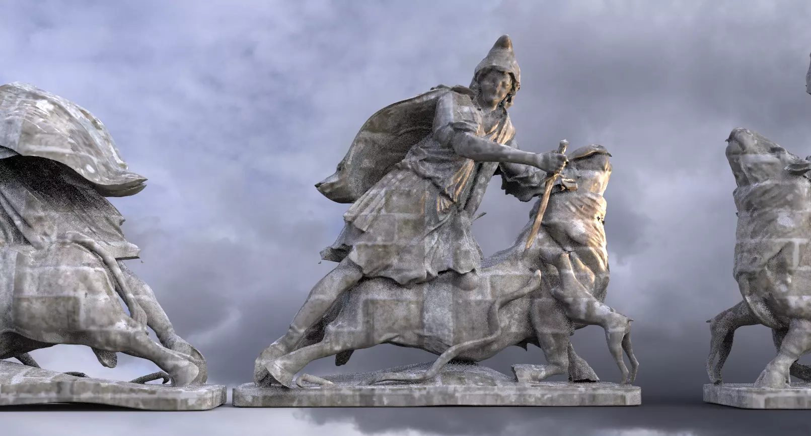 Bull sacrifice 3D 3 3D model_0