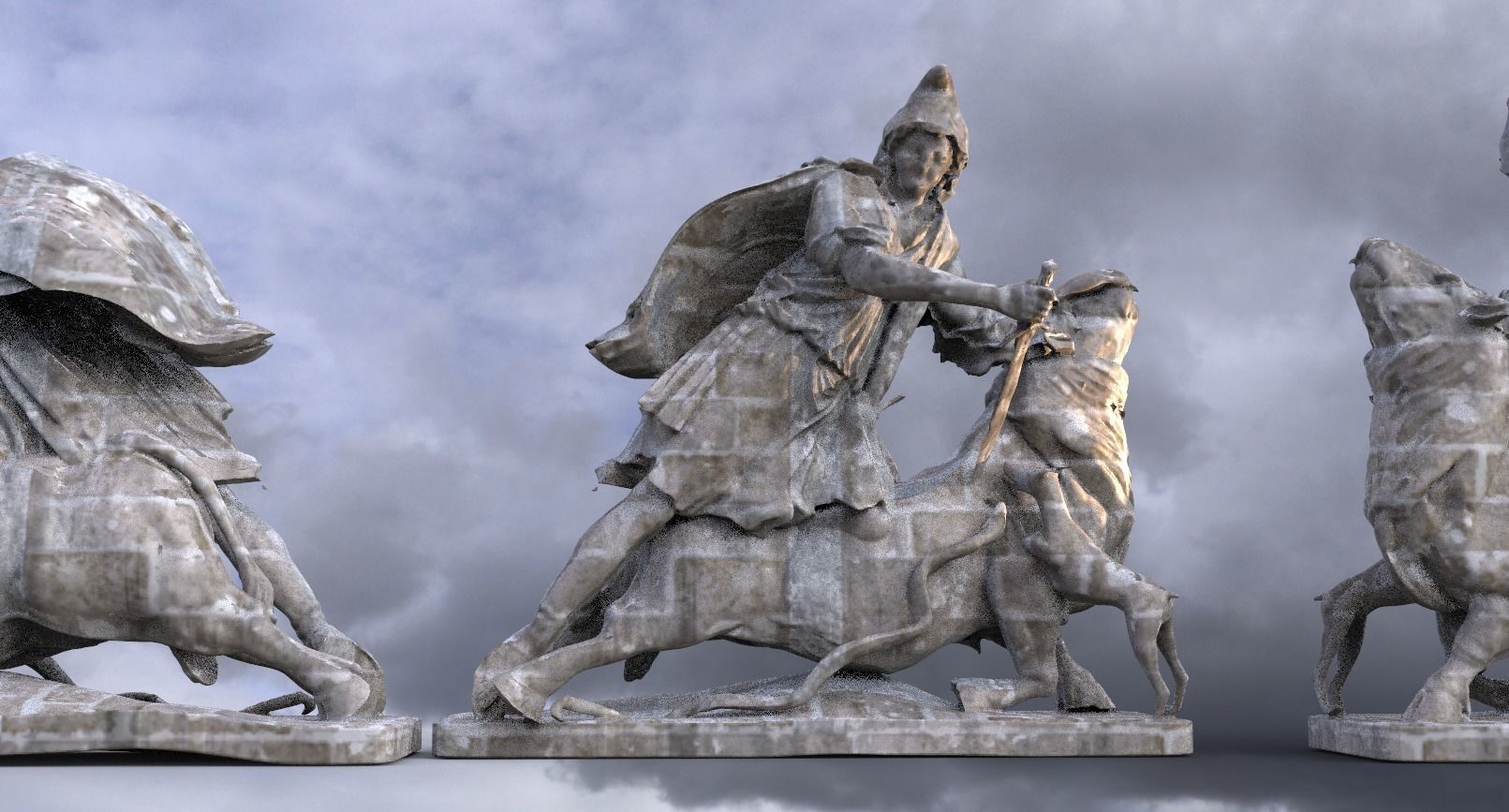 Bull sacrifice 3D 3 3D model_1