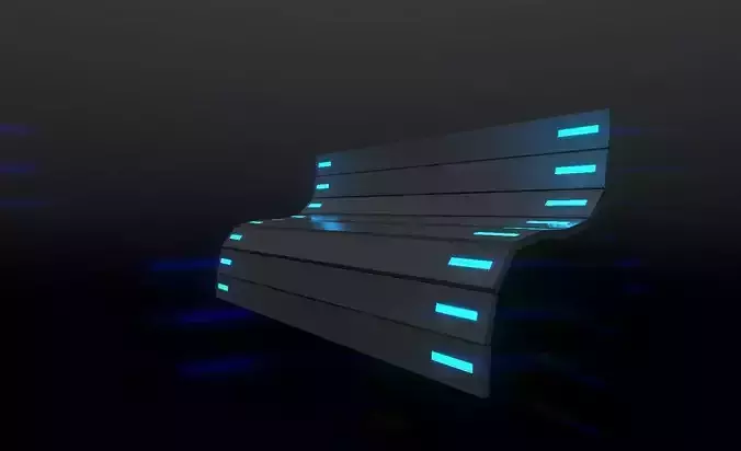 Futuristic bench