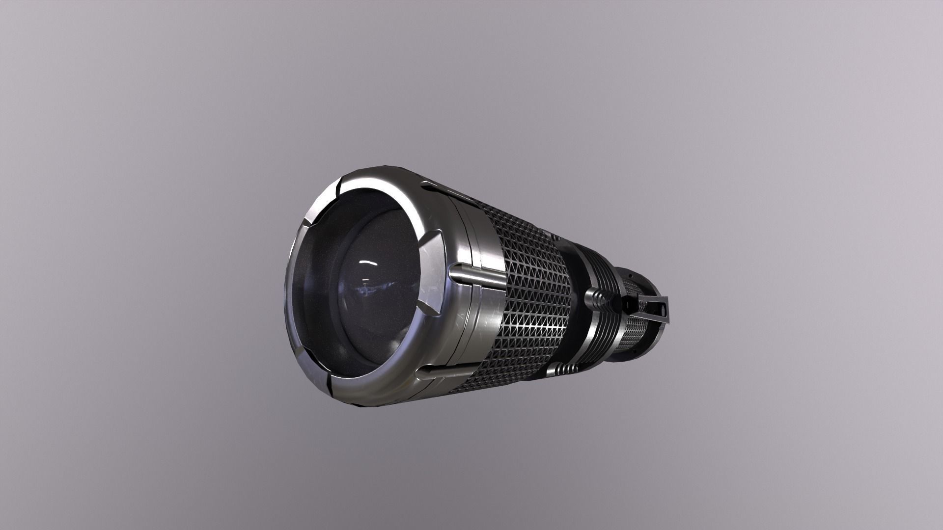 Flashlight A GameReady camera lens Free low-poly 3D model_12