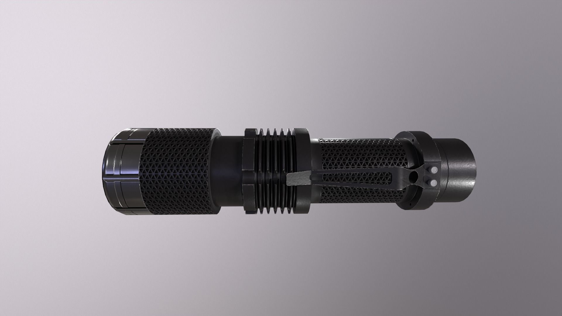 Flashlight A GameReady camera lens Free low-poly 3D model_3