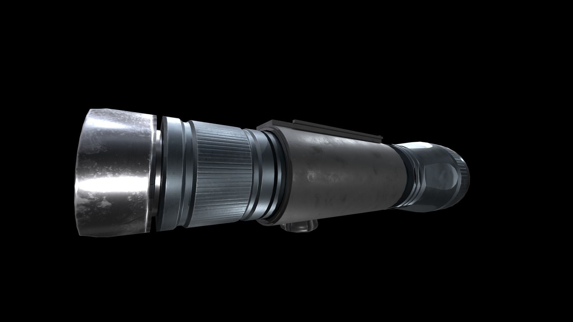 Flashlight B GameReady Free low-poly 3D model_11