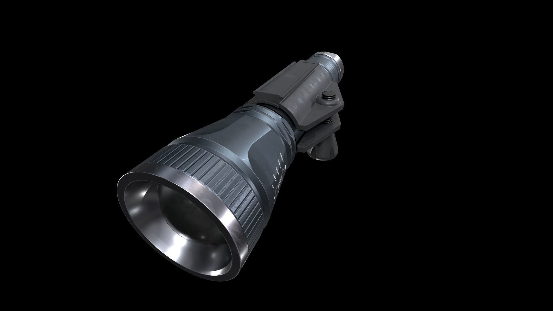 Flashlight B GameReady Free low-poly 3D model_2