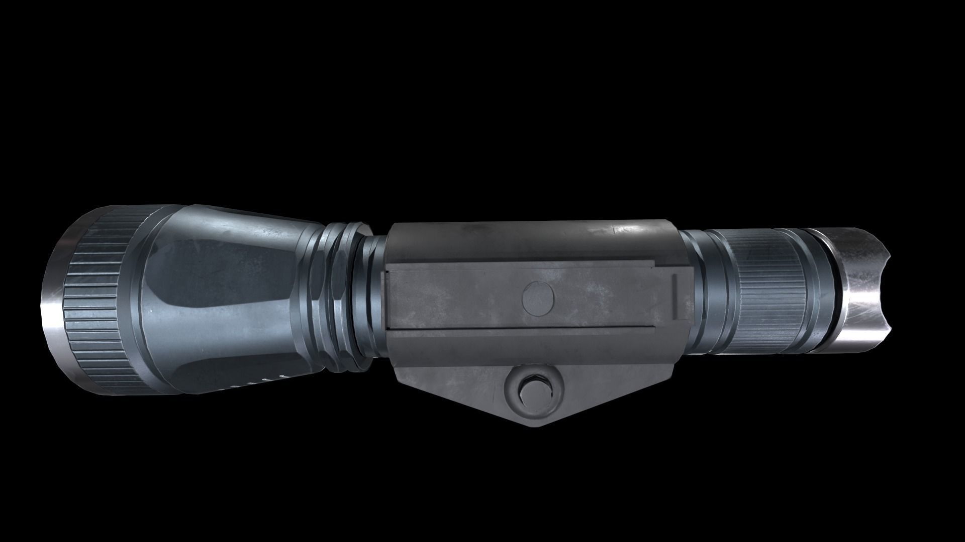 Flashlight B GameReady Free low-poly 3D model_9