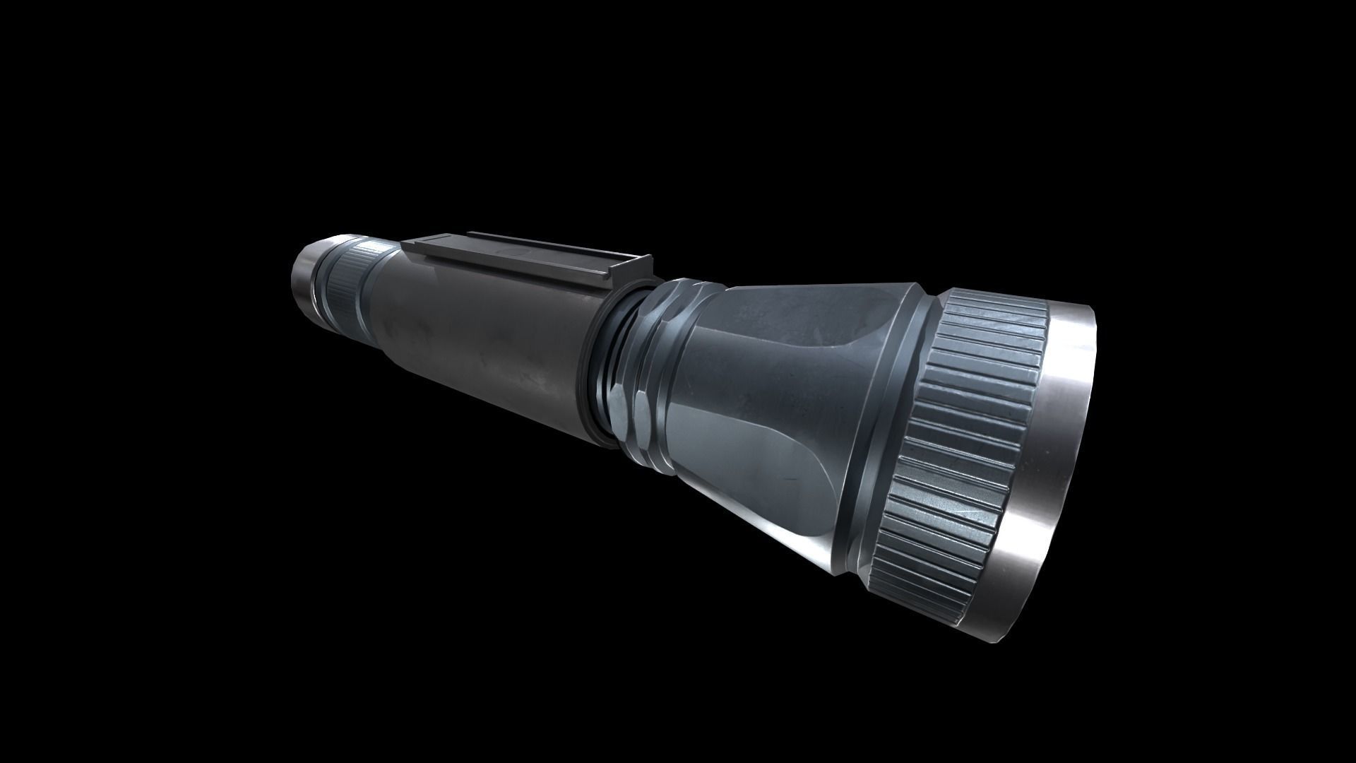 Flashlight B GameReady Free low-poly 3D model_10