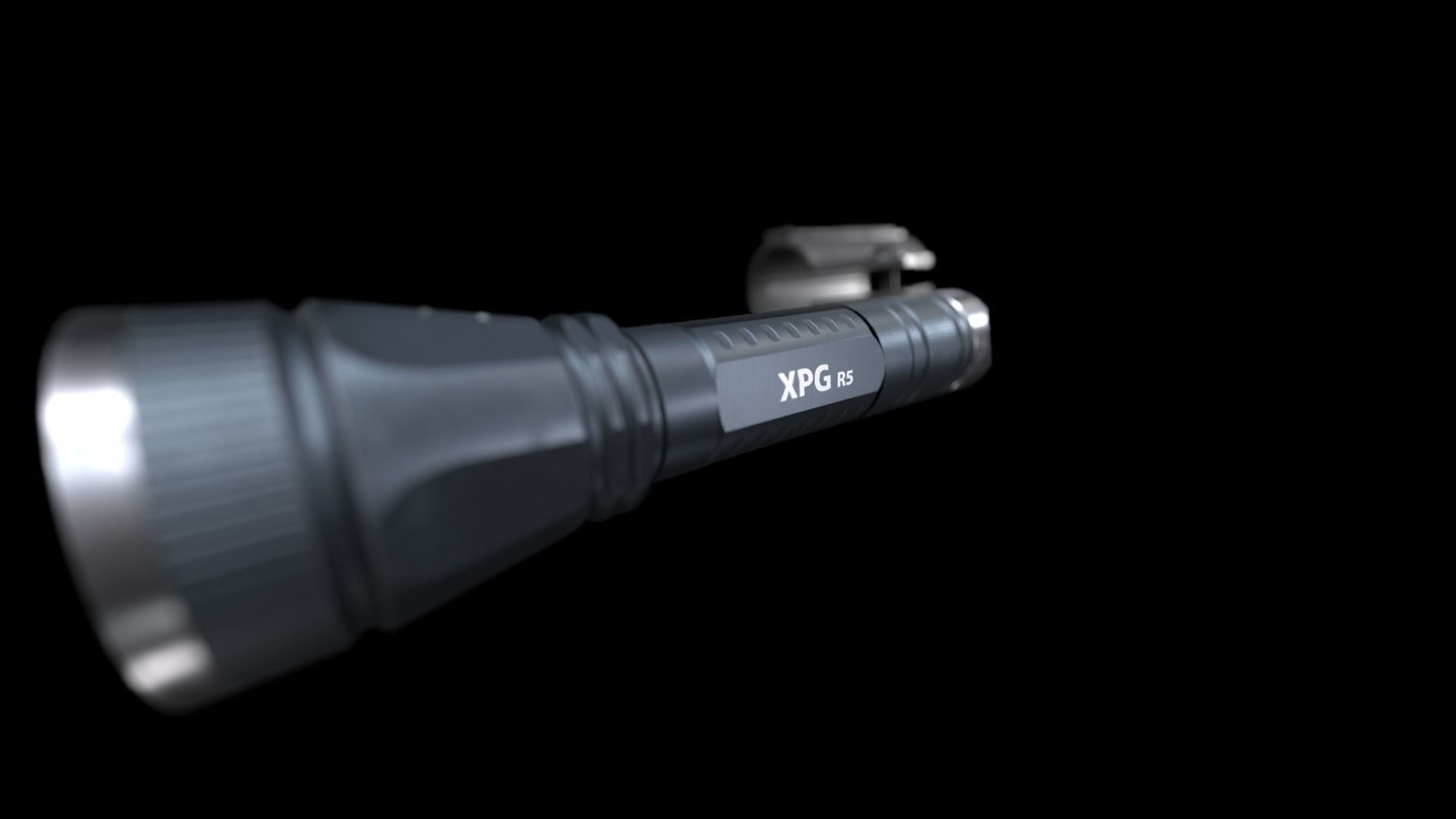 Flashlight B GameReady Free low-poly 3D model_4