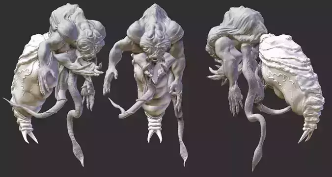 Void Psyrens - Multipart Trans dimensional Enslavers of Mankind 3D print model