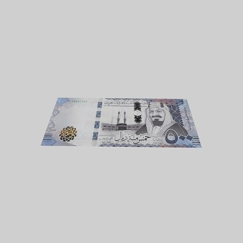 saudi currency Low-poly 3D model