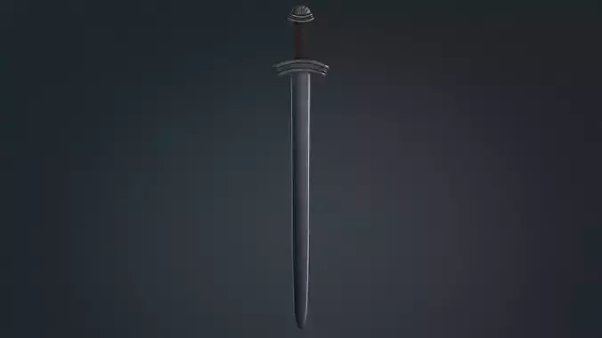 Viking Sword B - Fantasy Weapon Low-poly 3D model