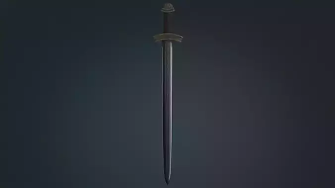 Viking Sword C - Fantasy Weapon Low-poly 3D model