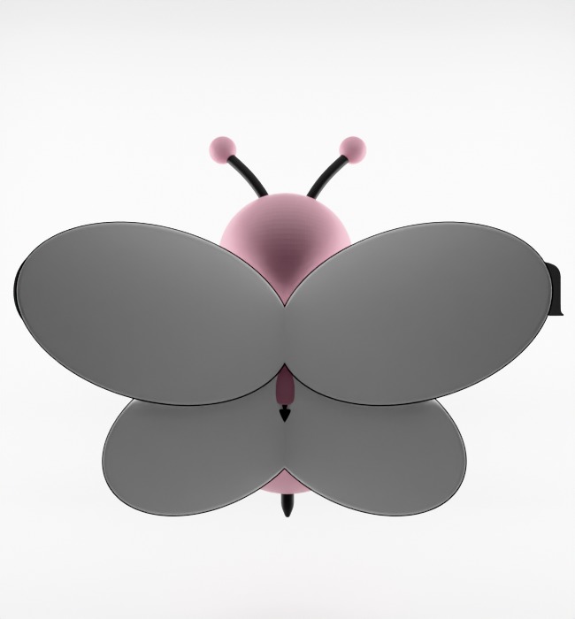 Kaws Dior Bee Textured Low-poly 3D model_19