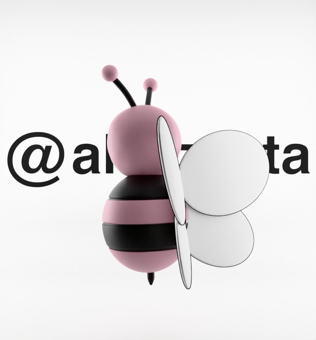 Kaws Dior Bee Textured Low-poly 3D model_13