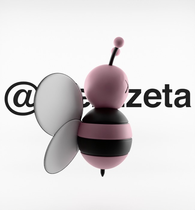 Kaws Dior Bee Textured Low-poly 3D model_28