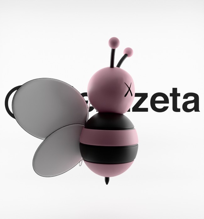 Kaws Dior Bee Textured Low-poly 3D model_30