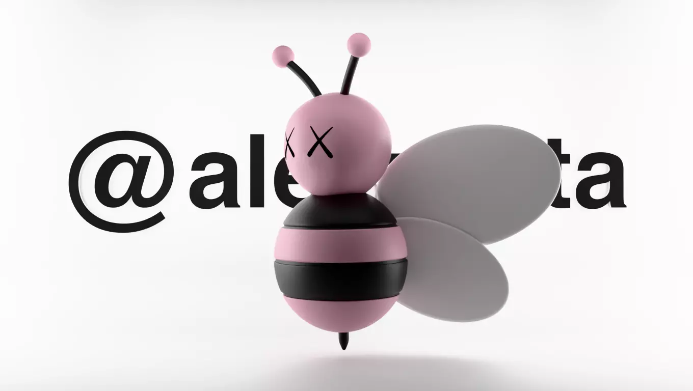 Kaws Dior Bee Textured Low-poly 3D model_0