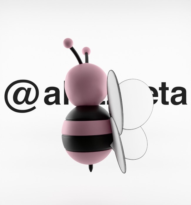 Kaws Dior Bee Textured Low-poly 3D model_12