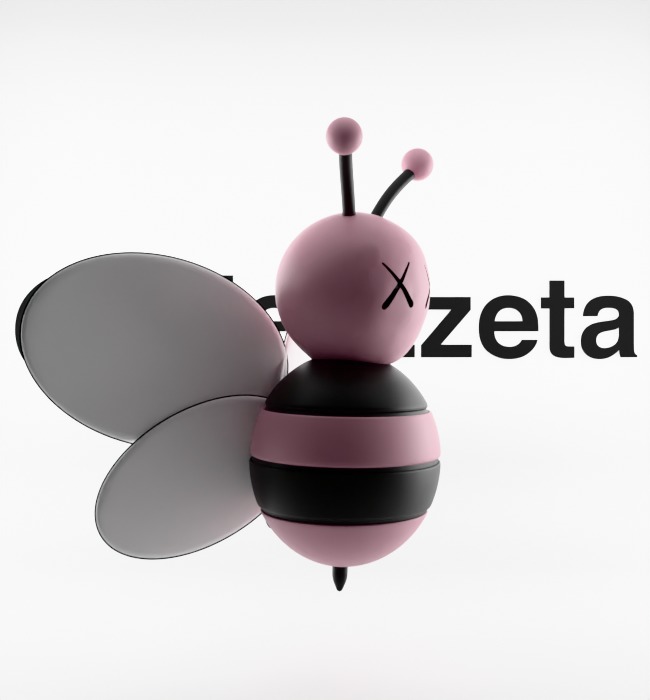 Kaws Dior Bee Textured Low-poly 3D model_31