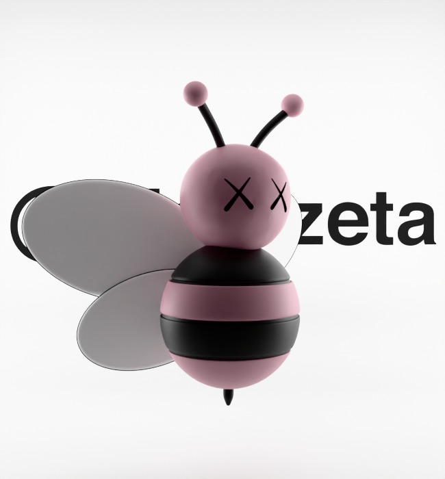 Kaws Dior Bee Textured Low-poly 3D model_34