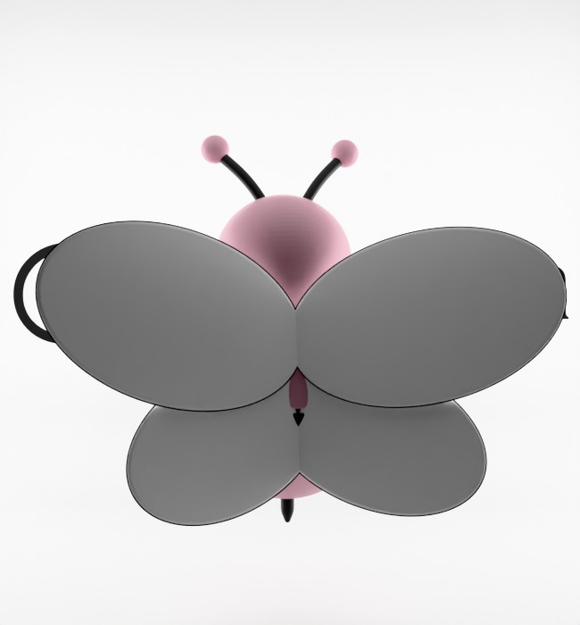 Kaws Dior Bee Textured Low-poly 3D model_18