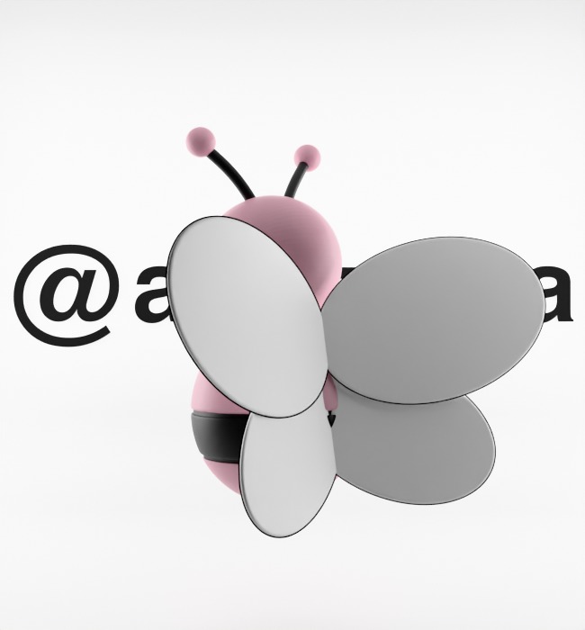 Kaws Dior Bee Textured Low-poly 3D model_15