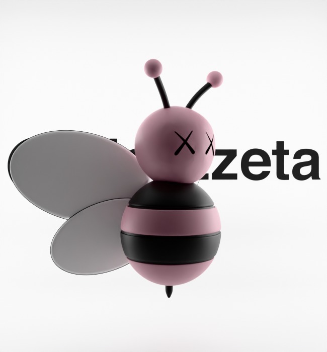 Kaws Dior Bee Textured Low-poly 3D model_33