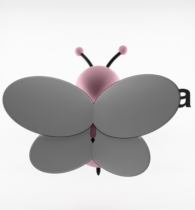 Kaws Dior Bee Textured Low-poly 3D model_20