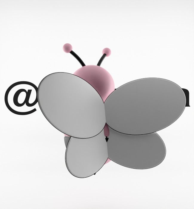 Kaws Dior Bee Textured Low-poly 3D model_16