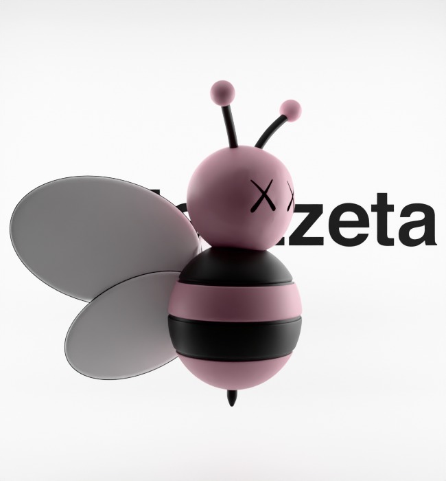 Kaws Dior Bee Textured Low-poly 3D model_32