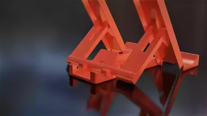 Smartphones Stand  Low-poly 3D model