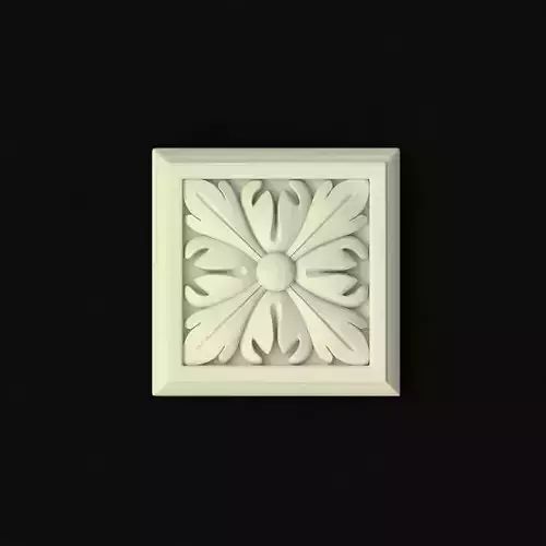 rosette decorative box with flower