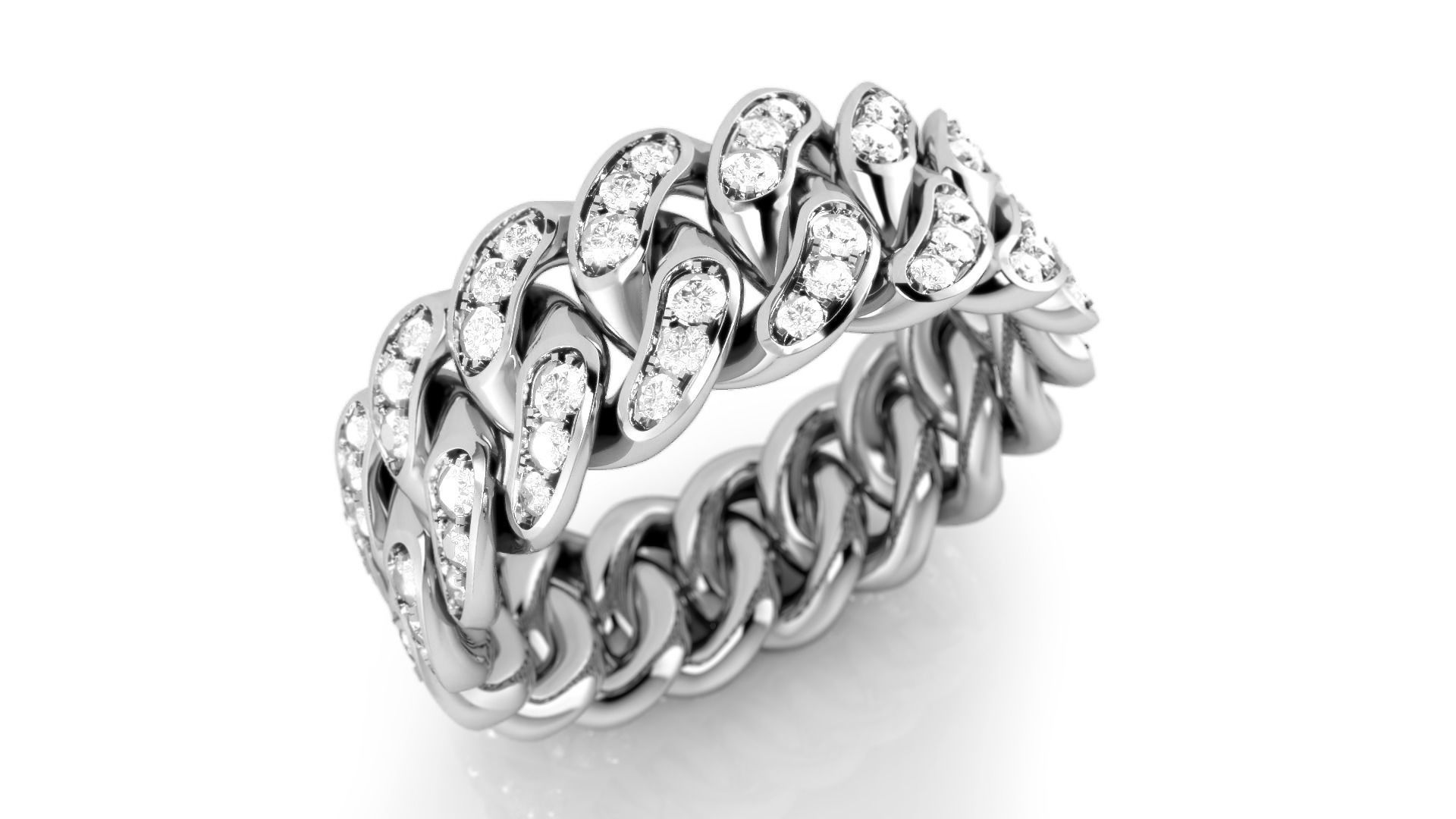 CUBAN RING COLECTION - All Size 3D Model Collection_8