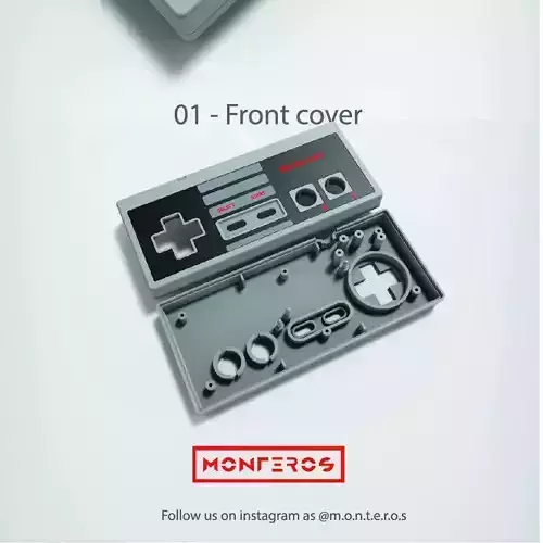 NES Classic Controller - 01 Front Cover 3D print model