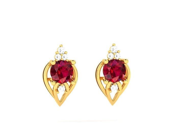 Women Diamond Earrings 3D print model
