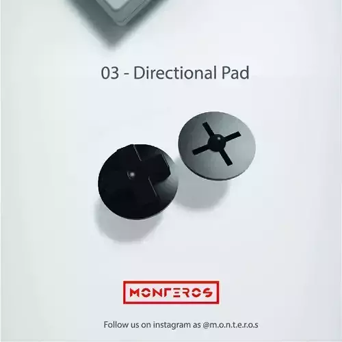 NES Classic Controller - 03 Directional Pad 3D print model