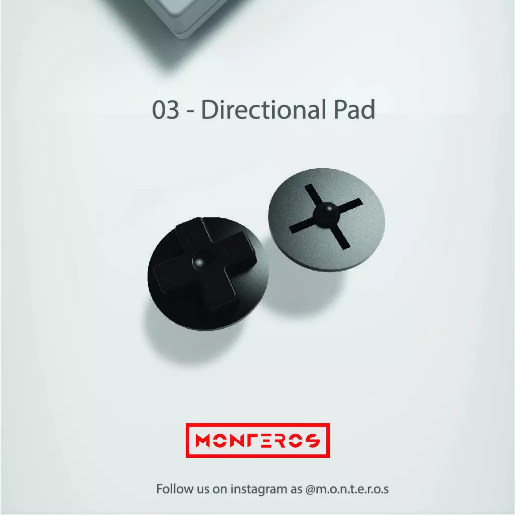 NES Classic Controller - 03 Directional Pad 3D print model_0