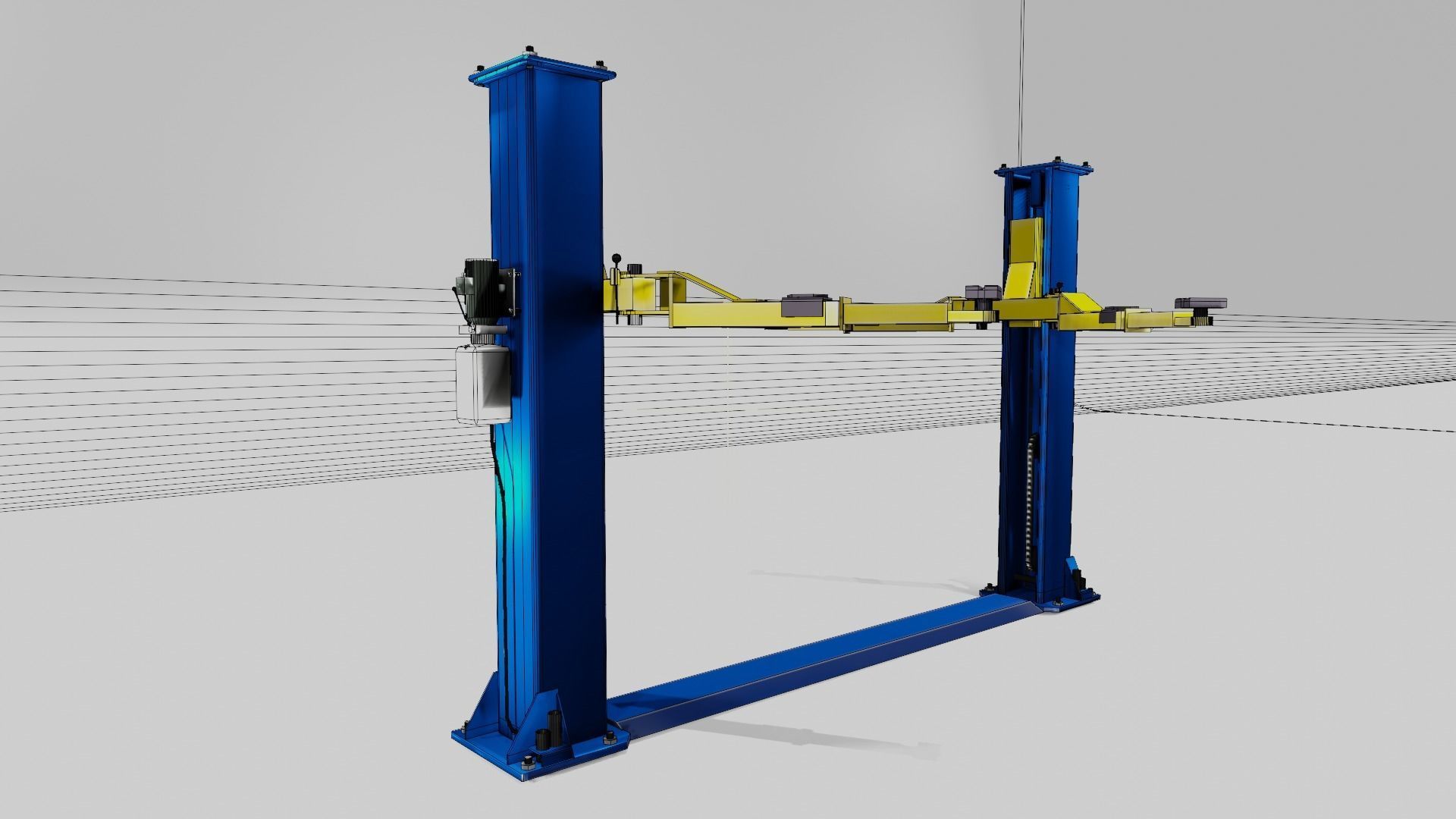 3D model Car Lift With Animation VR / AR / lowpoly CGTrader