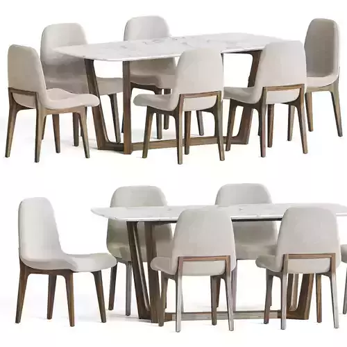 Dining Set 169 3D model