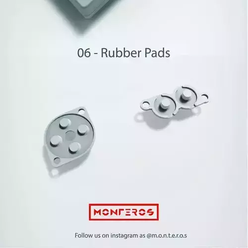 NES Classic Controller - 06 Rubber Pads 3D print model