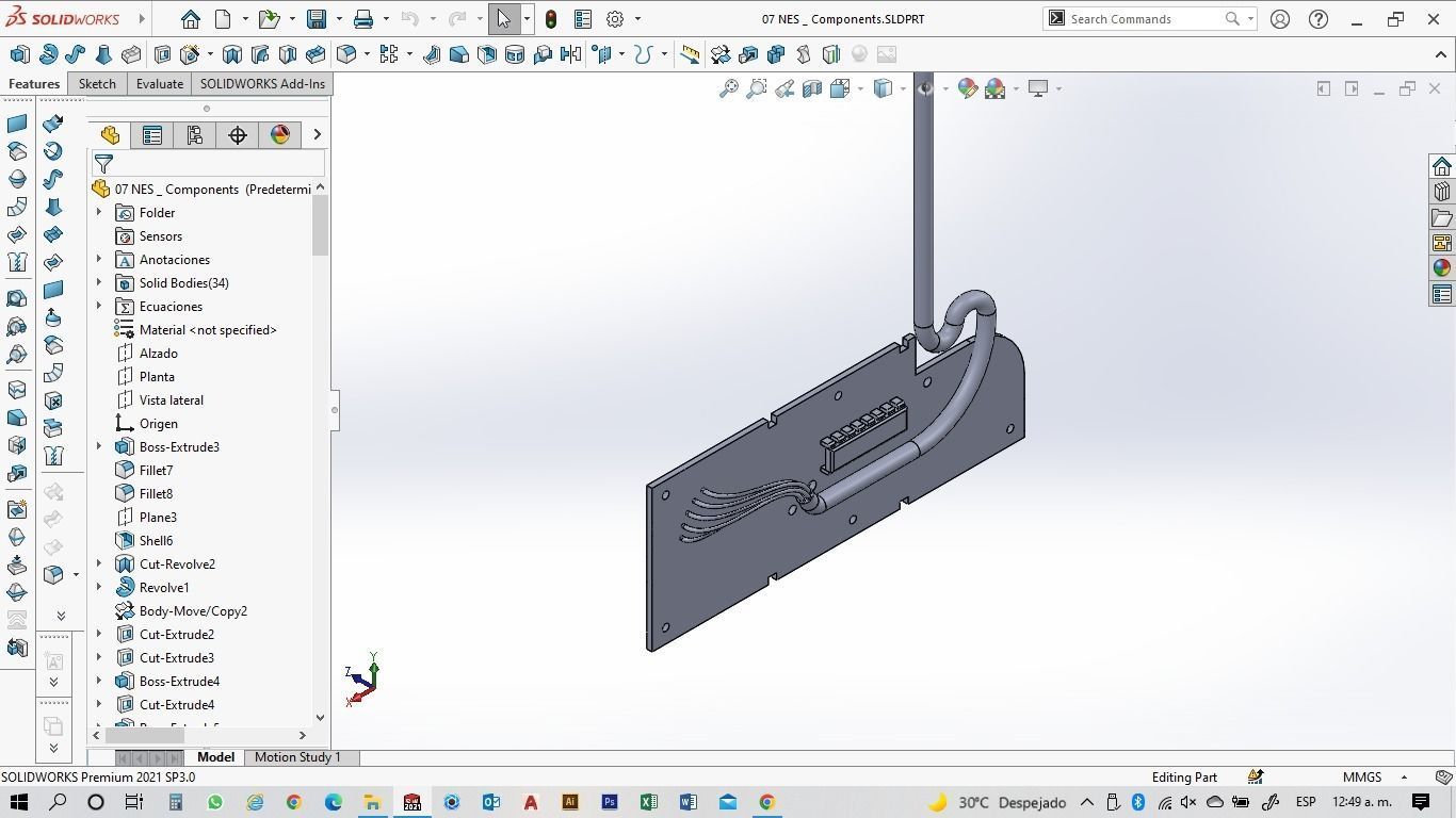 NES Classic Controller - 07 Components Free 3D print model_6