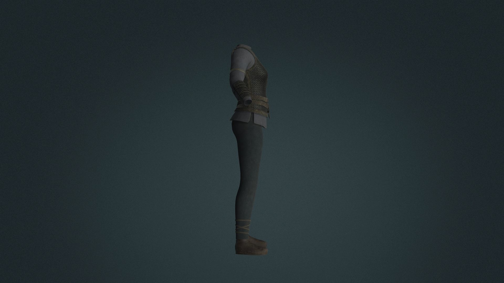 Fantasy Viking Maiden Clothing A Low-poly 3D model_2
