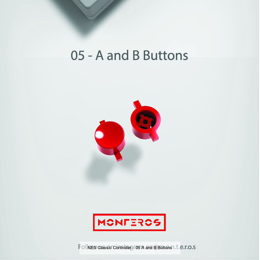 NES Classic Controller - All Parts 3D Model Collection_6