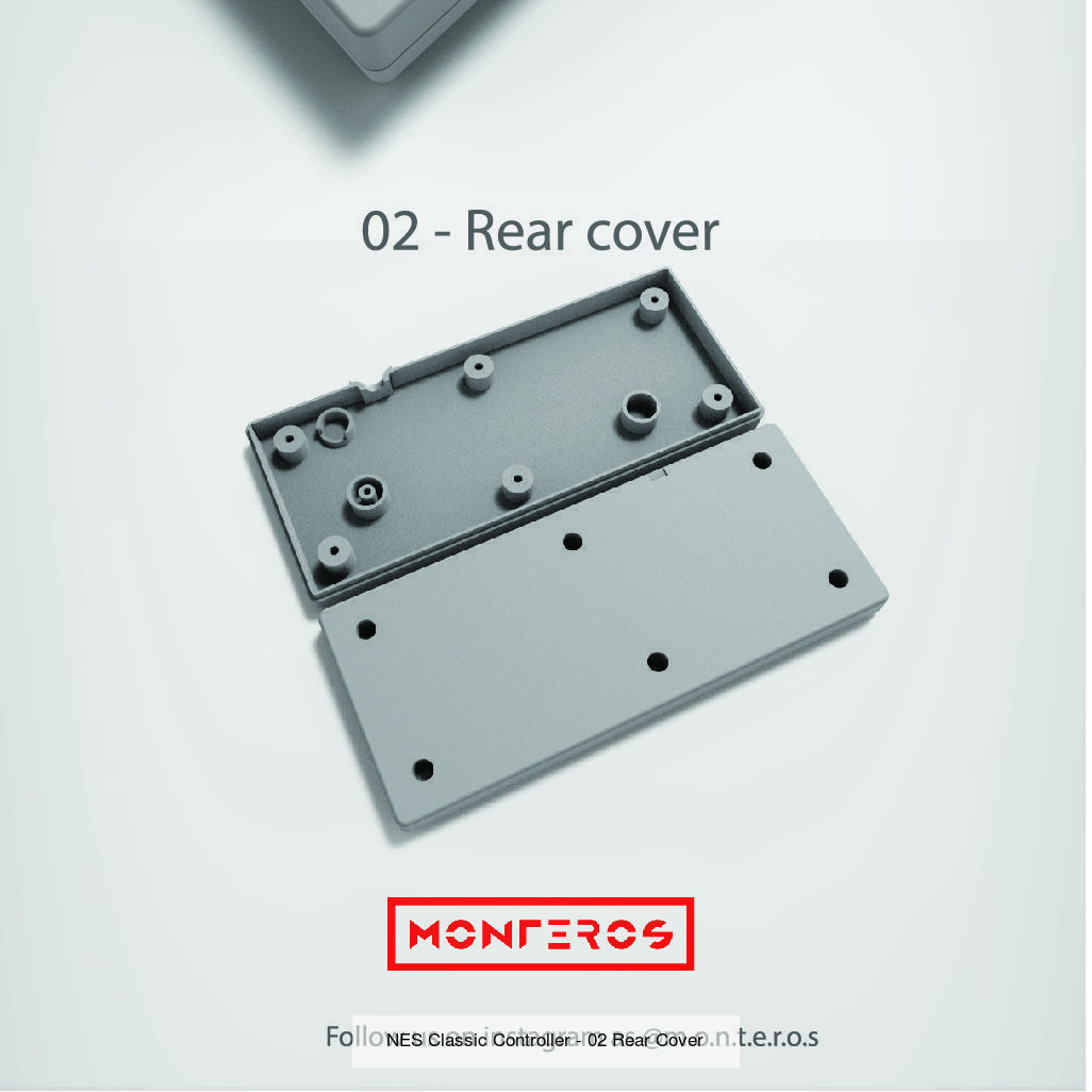 NES Classic Controller - All Parts 3D Model Collection_3