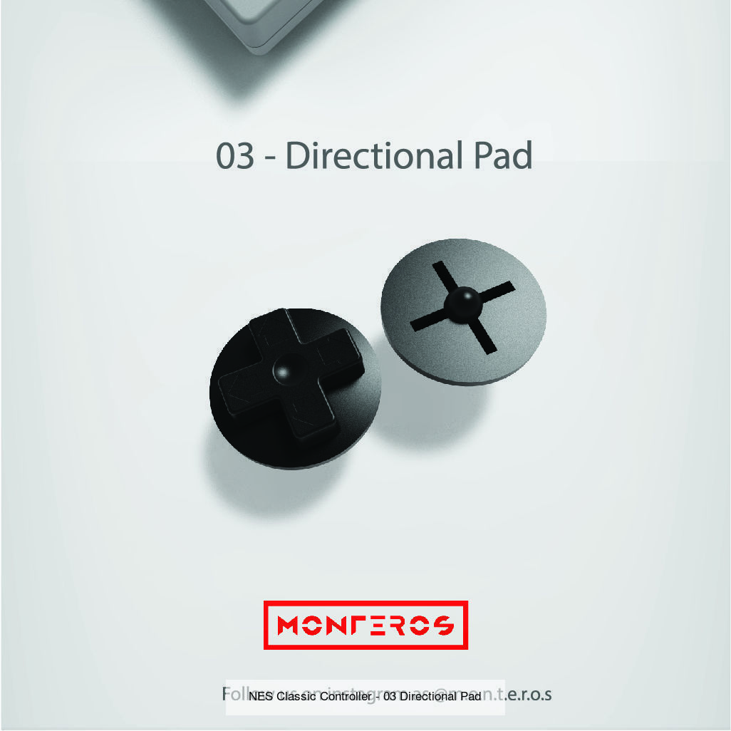 NES Classic Controller - All Parts 3D Model Collection_4