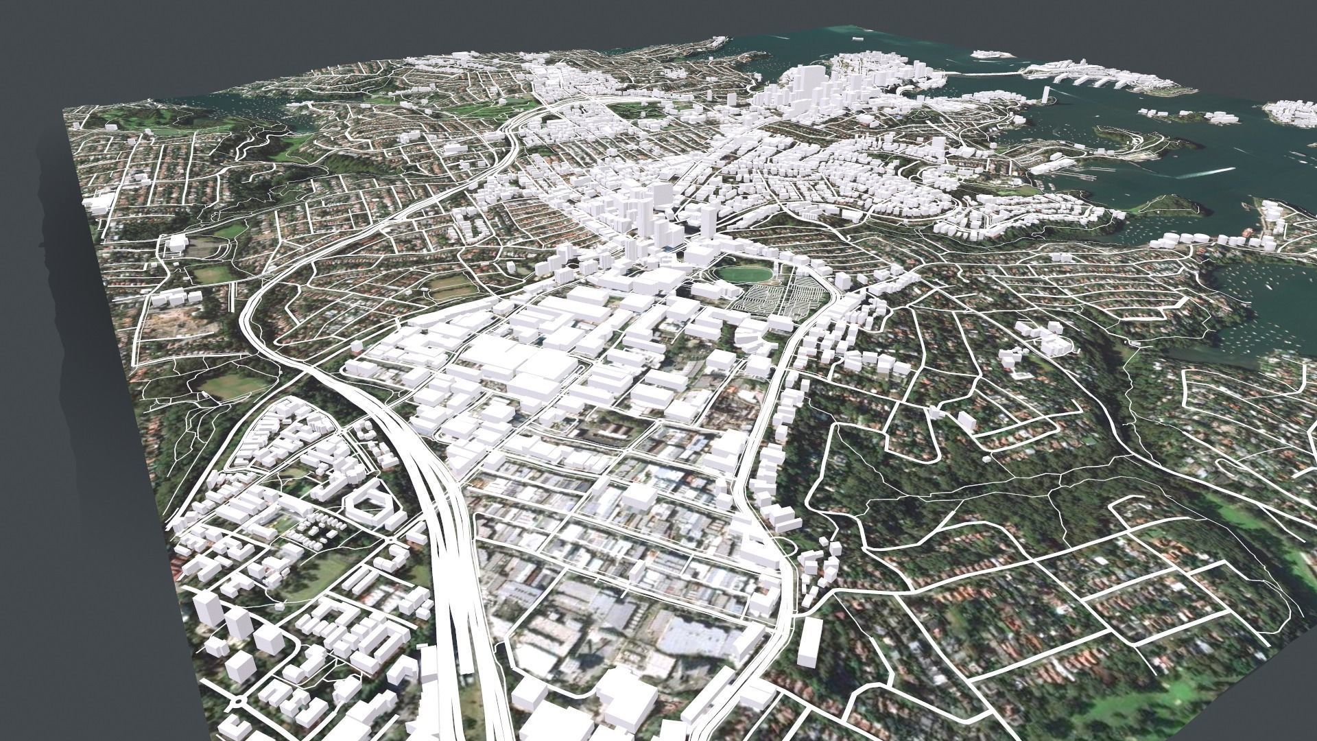 Cityscape North Sydney Australia 3D model_3