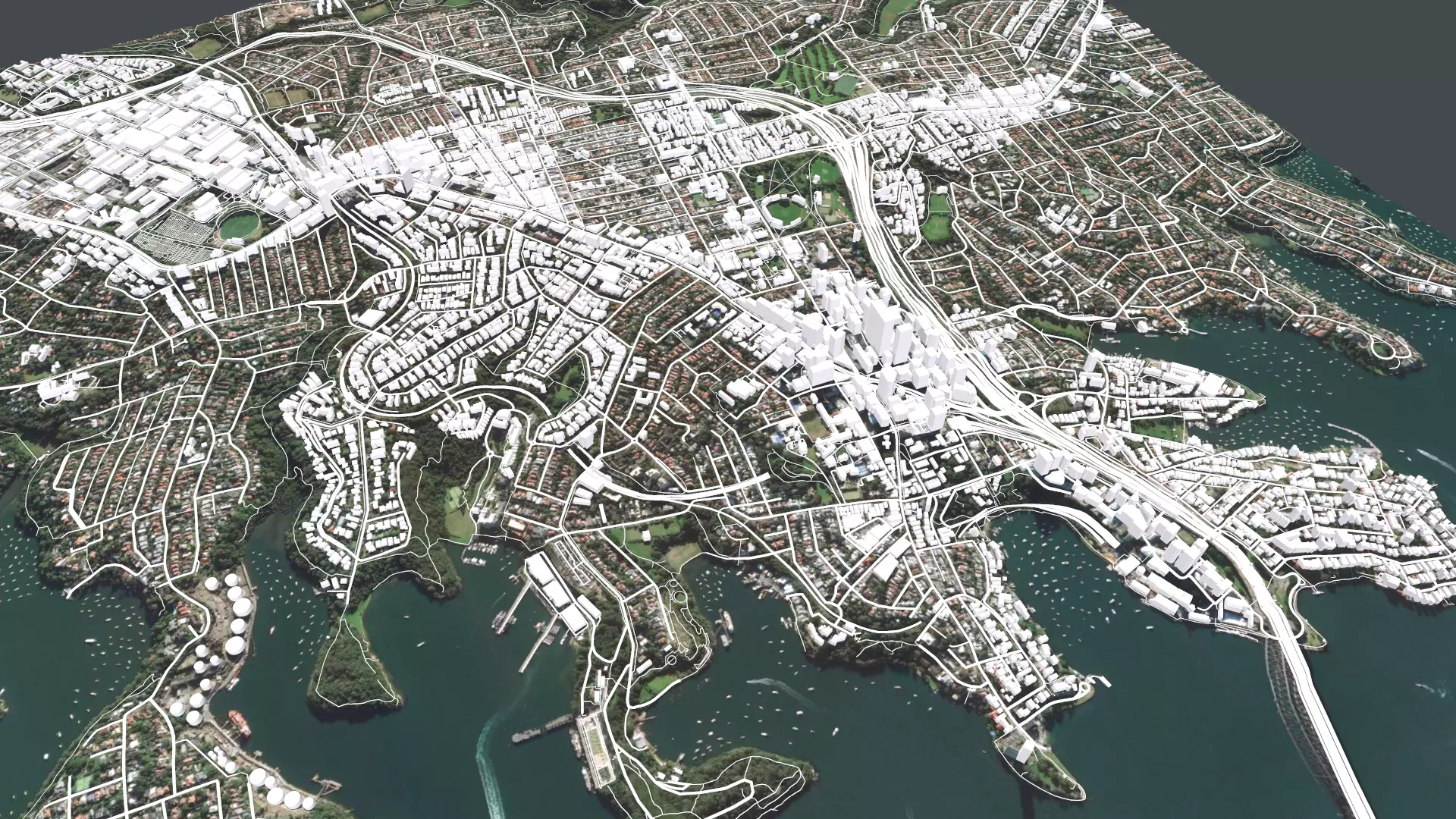 Cityscape North Sydney Australia 3D model_0